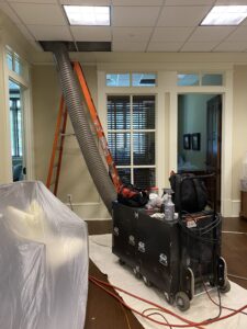 Air Quality Systems conducting air duct cleaning